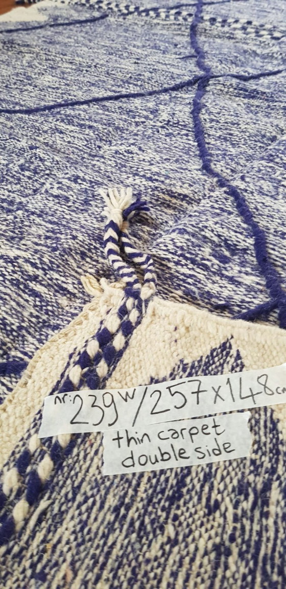 Image 1 of Handgeknoopt Berber kleed wol 257x148cm