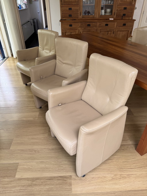 Chaises de salle à manger en cuir