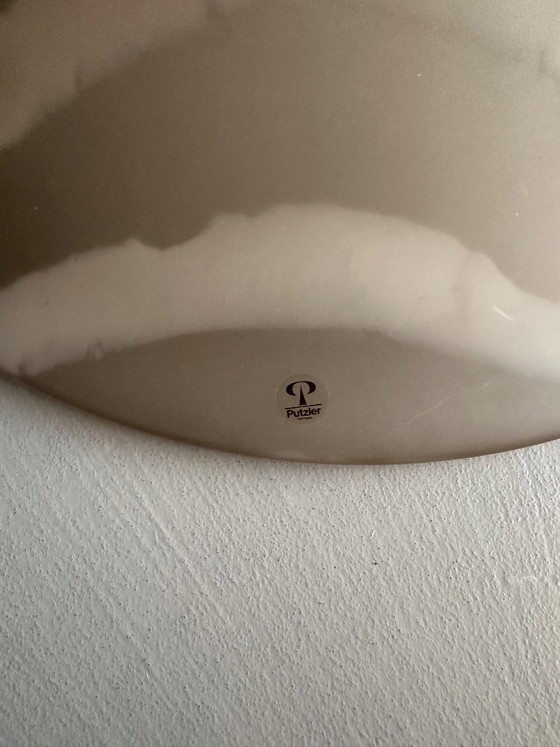 Putzler Lampada da tavolo, Vetro a strisce a forma di fungo, Peill & Putzler, Lampade da tavolo, Bianco (foto 12 di 15)