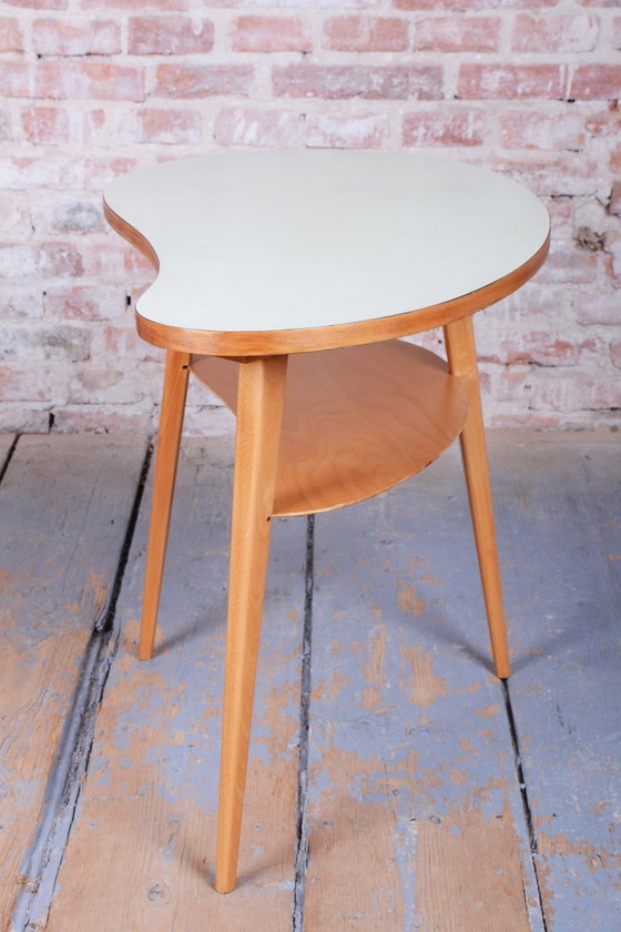 Tavolino Mid-Century originale, Faggio, Compensato, Ben conservato, Ceco, anni '50 – Tavolini, Legno (photo 4 of 8)