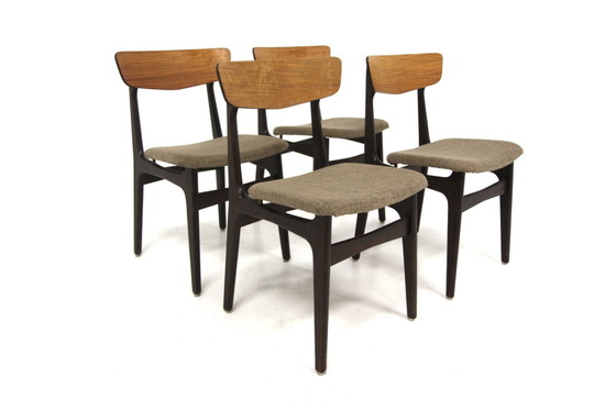 Rosewood Dining Chairs by Schiønning & Elgaard, Denmark, 1960, Set of 4, Scandinavian (photo 3 of 5)