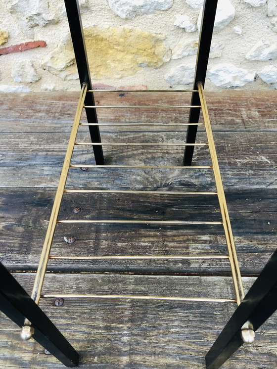 Image 1 of Vintage Side Table With Magazine Rack 1960’S