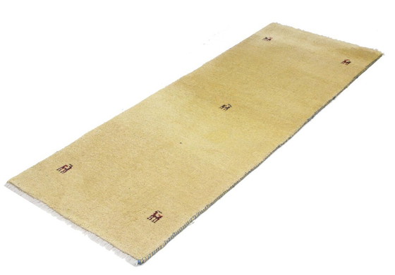 Image 1 of Origineel modern Indo Gabbeh wollen tapijt 197 x 71 cm, uitstekende staat