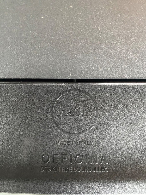 Image 1 of 4x Magis - Officina barkruk H75 polypropylene zink/zwart