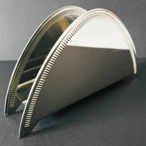 Vintage verzilverde servethouder zilver 1980's