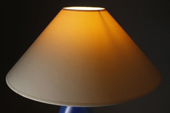 François Chatain - Large Pebble Ceramic Vintage Post-Modern Design Lamp 1990s, Table lamps, White (photo 8 of 12)