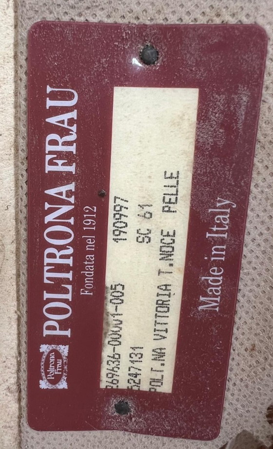 Image 1 of Set of 6 Poltrona Frau Vittoria Chairs – 1997