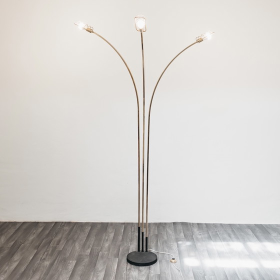 Image 1 of Lampadaire Romeo Rega Attr. Style Hollywood Regency années 1970, antiquités modernes