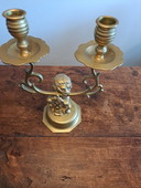 Candelabro de Ámsterdam (¿latón/cobre?)