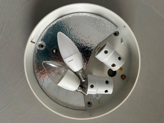 Putzler Lampada da tavolo, Vetro a strisce a forma di fungo, Peill & Putzler, Lampade da tavolo, Bianco (foto 8 di 15)