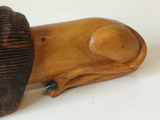 Image 1 of Hölzerner Löwe Volkskunst