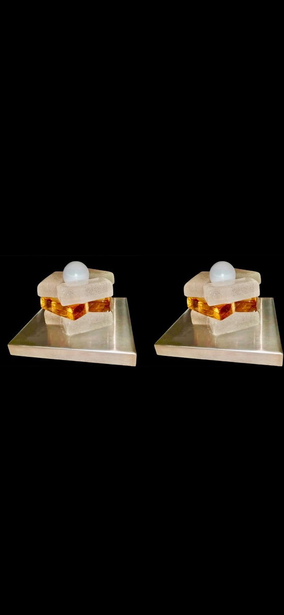 Image 1 of Albano Poli di Poliarte Illuminazione da parete in vetro Murano, Italia 1970