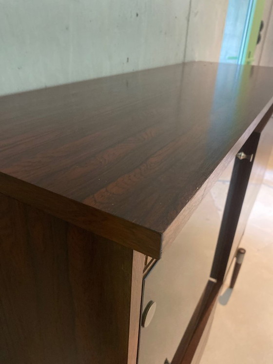 Image 1 of Credenza/mobile bar di metà secolo con meandro greco – ca. 1960