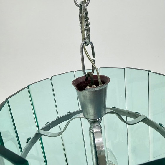 Image 1 of Mid-century Veca glass pendant lamp , 1970s , Italy
