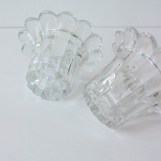 Candelabros de cristal estilo Reims de los años 80 – Portavelas, Glass (photo 5 of 10)