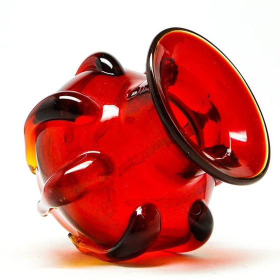 Image 1 of Postmodern Vase by Cracow Institut of Glass, designed by Jerzy Słuczan-Orkusz, Poland, 70s