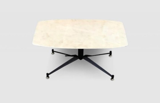 Image 1 of Italian Marble Coffee Table Attributed to Carlo Ratti Mid-Century