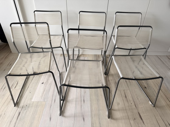 Image 1 of Ensemble de 6 chaises Melker de Lisa Norinder pour IKEA – Design scandinave spaghetti des années 1990
