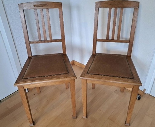 2 upholstered chairs, Wilhelminian style, set price