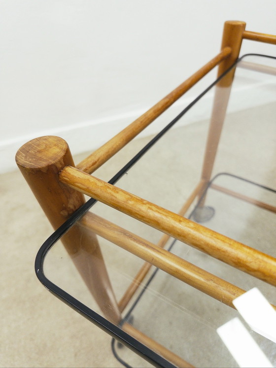 Coja Servierwagen, Glas, Holz, Braun (Foto 7 von 7)