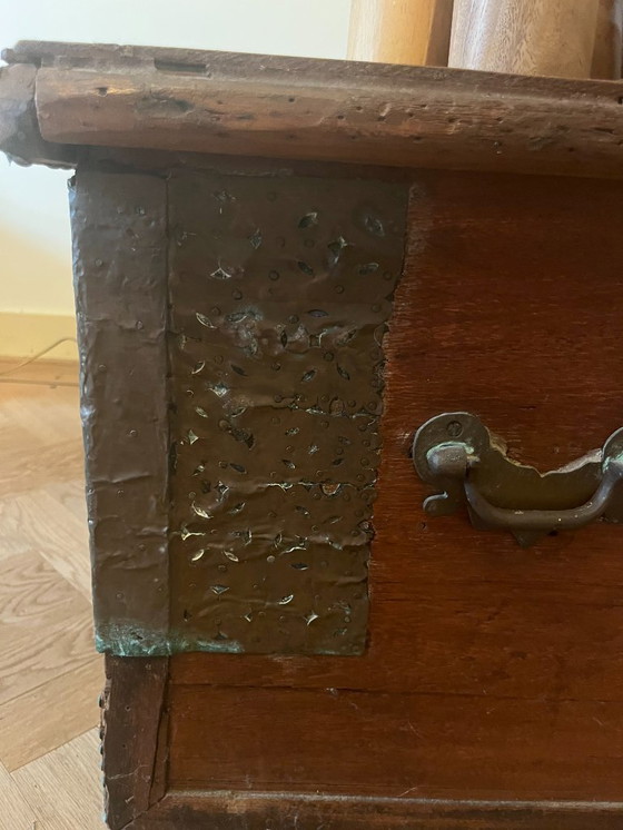 Image 1 of Ensemble unique de 3 coffres à couvertures arabes - fait à la main - vers 1950