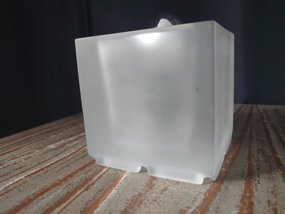 Image 1 of Vintage Nachtmann Leuchten glazen kubus tafellamp