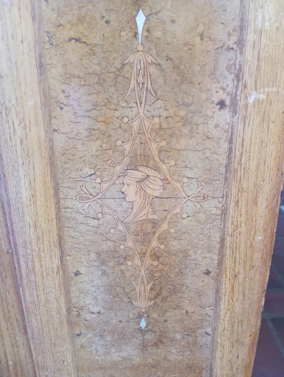 Walnut and Marble Buffet – Sideboard, Wood (photo 5 of 5)