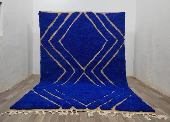 Tappeto blu decorato a mano 250cm x 200cm – Tappeti, Wool, Bohemian (photo 9 of 10)