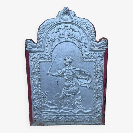 Hercules and the Lion Fireplace Plate