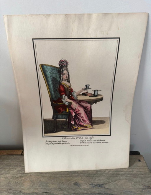 Se vende un precioso conjunto de 2 láminas históricas francesas de la conocida serie Bonnart. – giclee prints (photo 2 of 8)