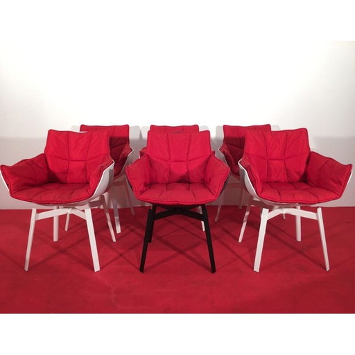 Ensemble de 6 fauteuils vintage "husk" de Patricia Urquiola, 2012