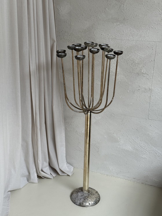 Image 1 of Lampadario a sospensione Fink Living | 15 candele | Placcato argento