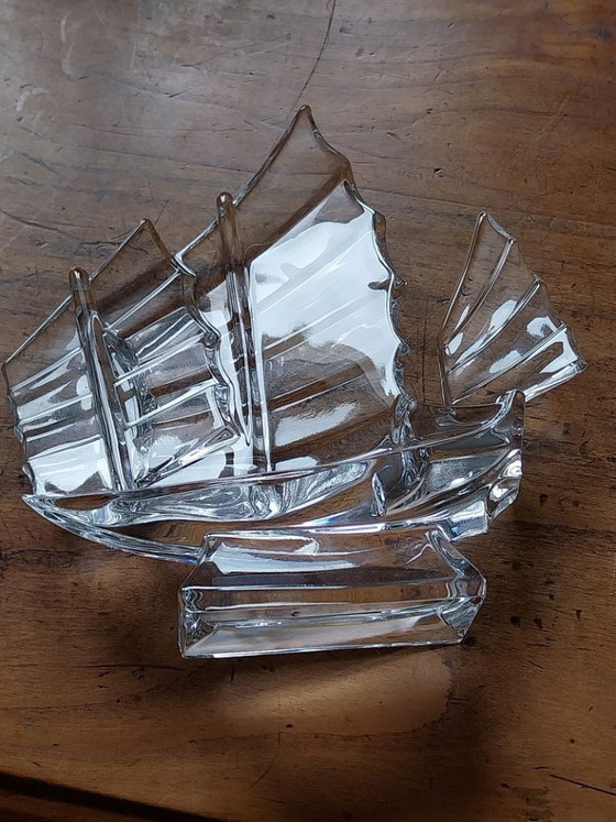 Image 1 of Barca a vela vintage in vetro