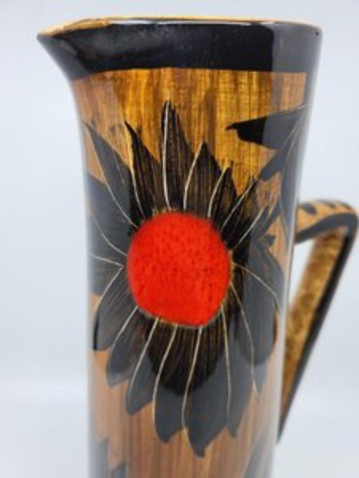 Kercy Quimper jug by Simone Carrié for Elchinger, 1950