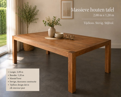 Solid Wood Table – eettafels