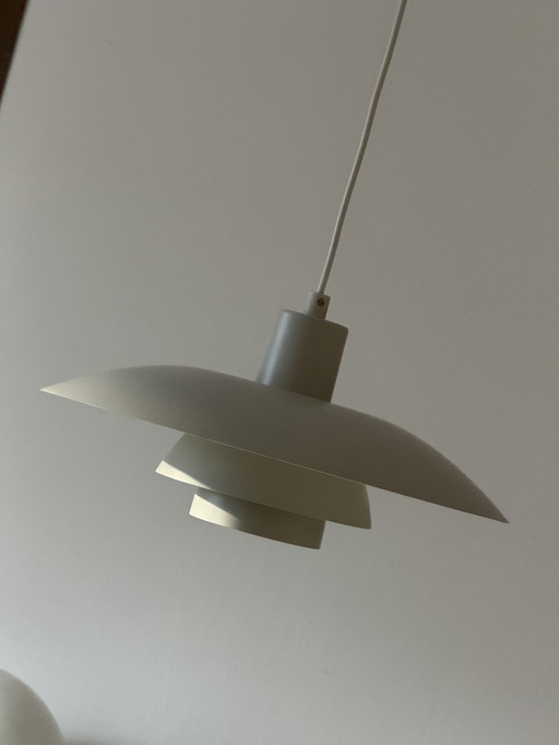 Louis Poulsen PH 4/3 pendant lamp, designed by Poul Henningsen, in Classic White