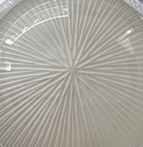 Holophane Art Deco Deckenleuchte – Prismenglas – circa 1930 – Deckenleuchten (photo 7 of 8)