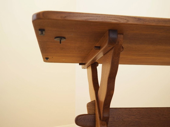 Danish Extendable Oak Dining Table Designed by Henning Kjærnulf, 1960s – Henning Kjaernulf, Wood (photo 15 of 21)