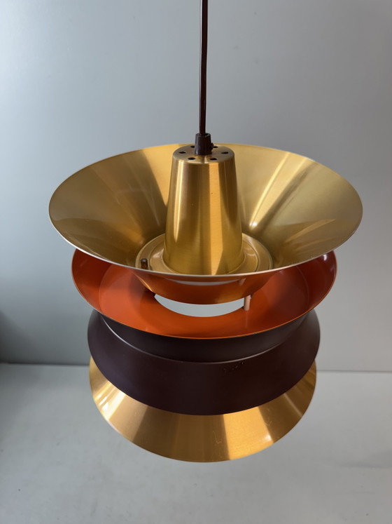 Prachtige Vintage Mid-Century Hanglamp Deens Design – Hanglampen, Metal (photo 12 of 15)