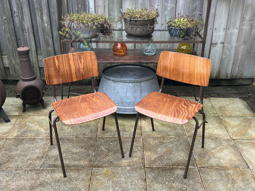 2x Vintage Design Pagholz Stuhl Marko