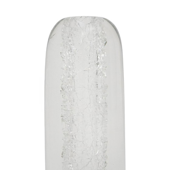 Image 1 of Klare Glasvase von Alfredo Barbini für Barbini, 1970er Jahre