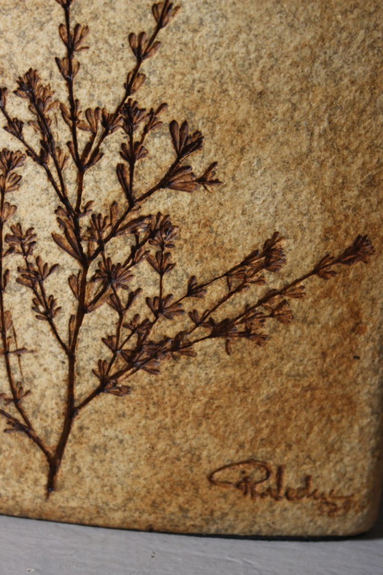 Raymonde Leduc à Vallauris - Stoneware Herbarium Vase 1970s – Ceramic (photo 4 of 9)