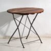 Antique folding garden table in wood and iron – Central Europe, circa 1950 – Rustic (photo 9 of 40)