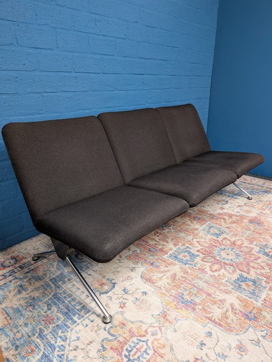 Image 1 of 1x Driezitsbank en 2x fauteuil, Cordemeyer voor Gispen, jaren 60