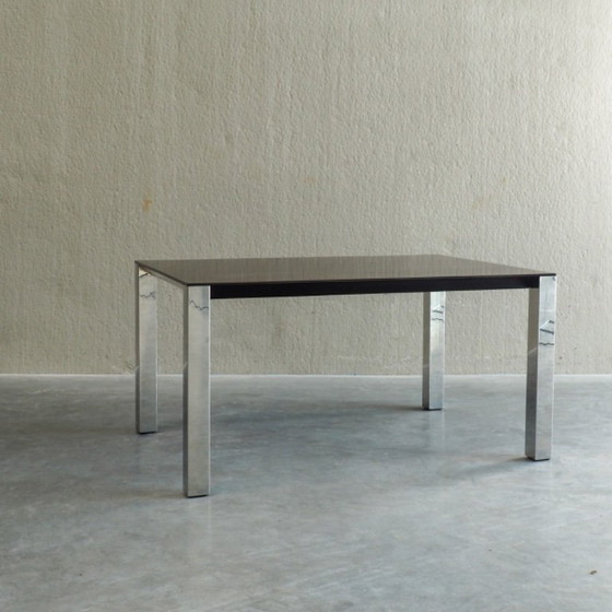 Eettafel van Giovanni Offredi voor Saporiti – Wood, Chrome (photo 4 of 21)