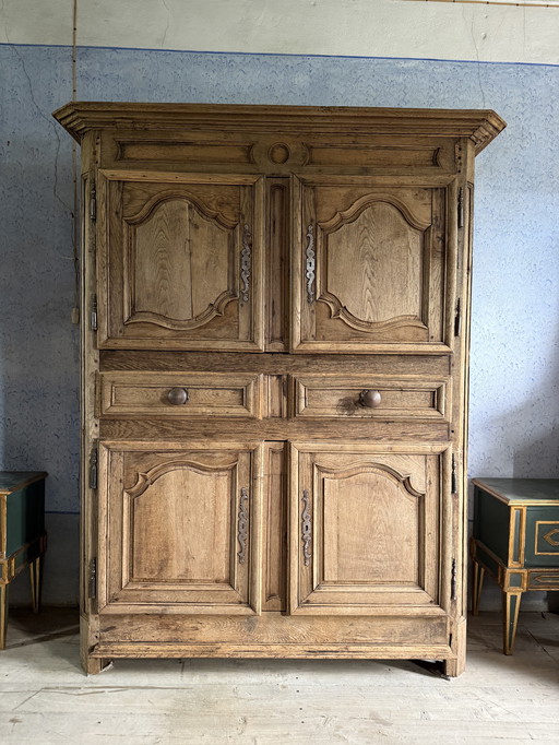 Antikes Doppel-Sideboard aus dem 18. Jahrhundert aus abnehmbarer Eiche