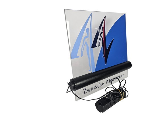 Image 1 of Litfaßsäule/Lampe – „Zwolsche Algemeene“ – Leuchtkasten – 1990er Jahre