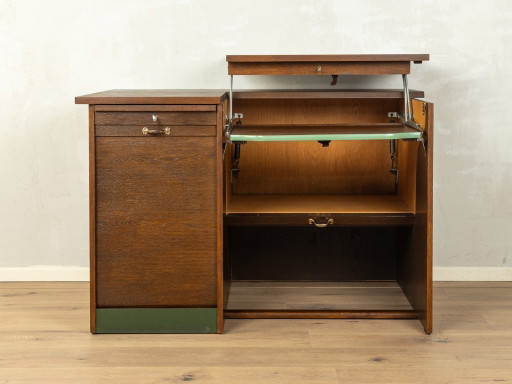 Schreibtisch aus den 1950er Jahren – bureau, Wood, Brass (photo 2 of 12)
