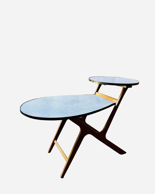 Mid - Century side table with two levels - Germany, Ca. 1950-1960 - Presumably Opal-Kleinmöbel
