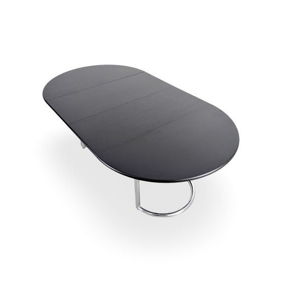 Image 1 of Original Läsko Exclusive Extendable Dining Table Midcentury Bauhaus